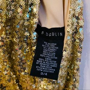 B Darlin Dresses - NWOT! B. Darlin Gold & Ivory Halter Dress B Darlin Dresses - NWOT! B. Darlin Gold & Ivory Halter Dress